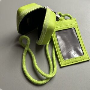 Wild Fable Lime Green Small Detachable Wallet & Pouch Holder with Strap